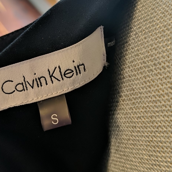 Calvin Klein Studded Faux Leather Dress - Picture 5 of 6